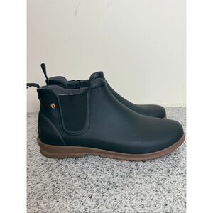 BOGS Sweet Pea Boot Black Waterproof Chelsea Rain Boots Women’s 11